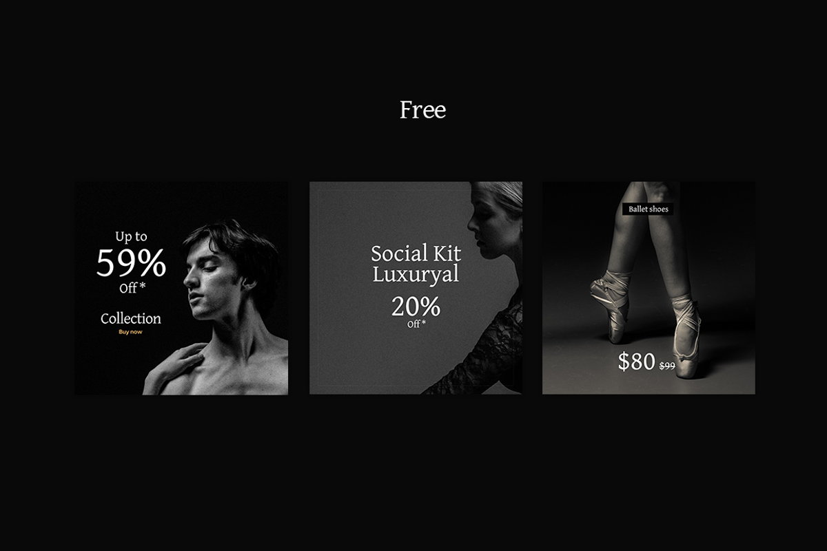 Luxuryal Social Media Kit, a Templates & Theme by Dmitrievich Konstantin (Photo 10 of 10)