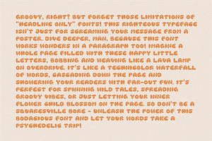 ZOOT Font Funky & Bubbly Style