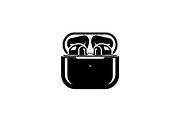 50 Wireless Earbuds Silhouette Icon, an Illustration by abu67222 (Thumbnail 20 of 51)