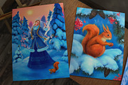 Winter Holidays Greeting Art Set, an Illustration by Eldar Zakirov's (Thumbnail 3 of 12)