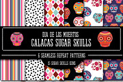 Sugar Skulls Icons and Papers, a Texture Graphic by happychinchilla (Thumbnail 2 of 3)