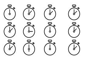 Collection of stopwatch, a Technology Illustration by ZinetroN