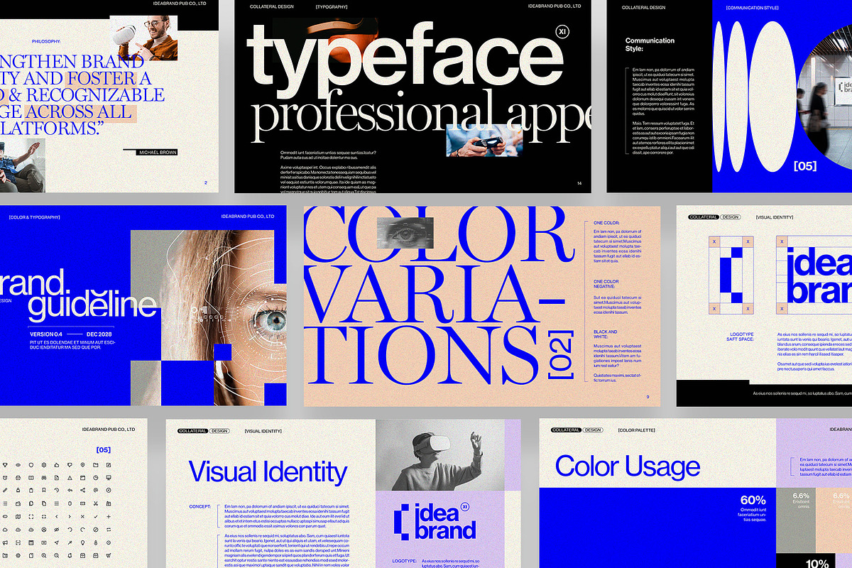 Brand Guideline Presentation Layout, a Presentation Template by BrandPacks (Photo 6 of 6)
