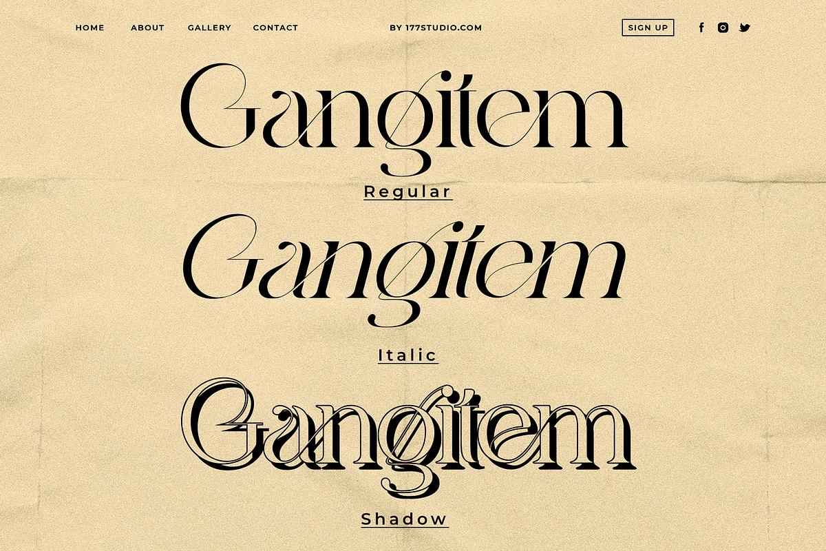 Gangitem - Serif Font, a Serif Font by 177Studio (Photo 6 of 8)