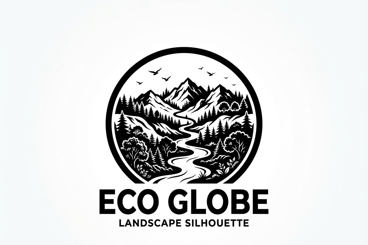60 Eco Globe Landscape Silhouette, a Technology Illustration by Amazin_art (Photo 28 of 44)