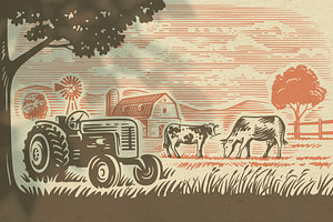 Vintage Village Vector. Vol2.