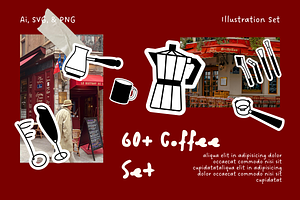 60+ Coffee Set Illustrations, an Object Illustration by The Journey Atelier