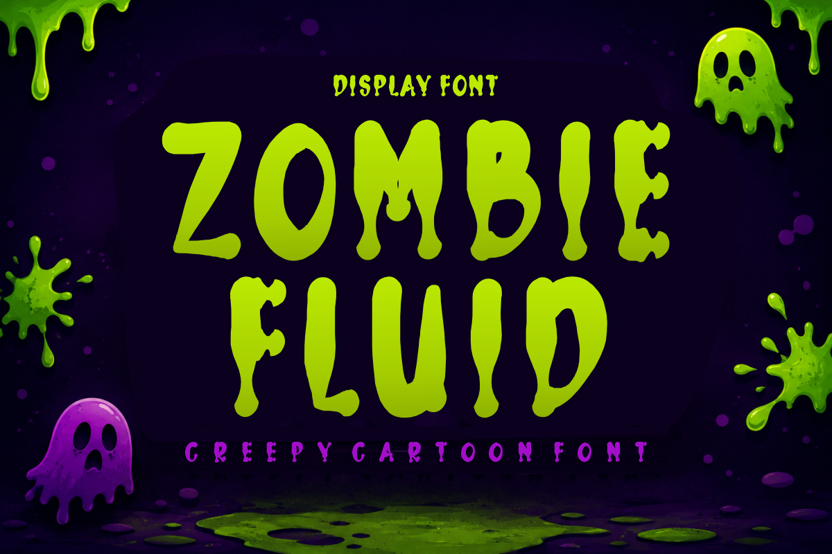 Dripping Display - Creepy Slime Font, a Handwritten Font by KiddoGlyphs Studio (Photo 2 of 5)