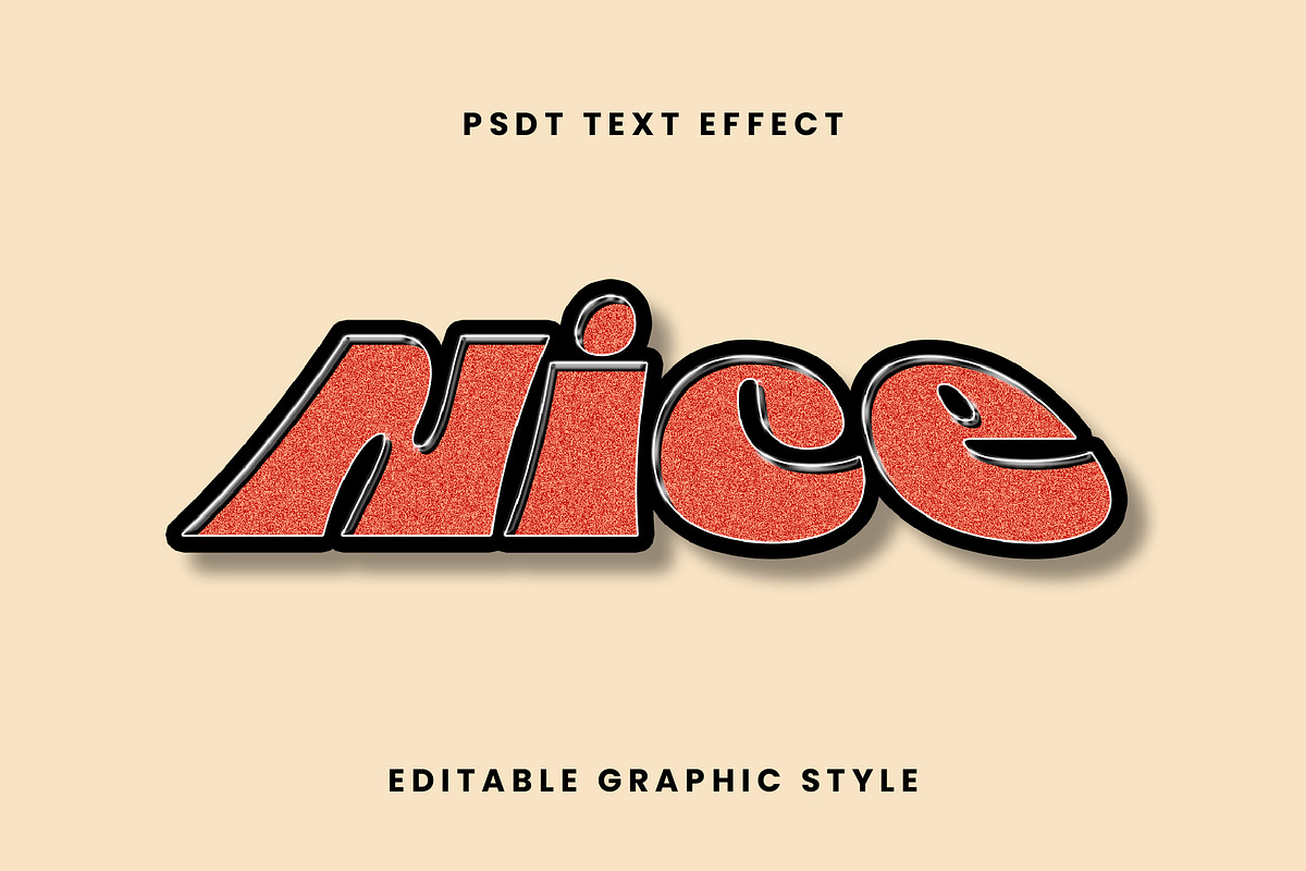 Retro Glitter Text Effect