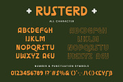 Rusterd  Retro Sans Font, a Sans Serif Font by AQR Studio (Thumbnail 6 of 7)