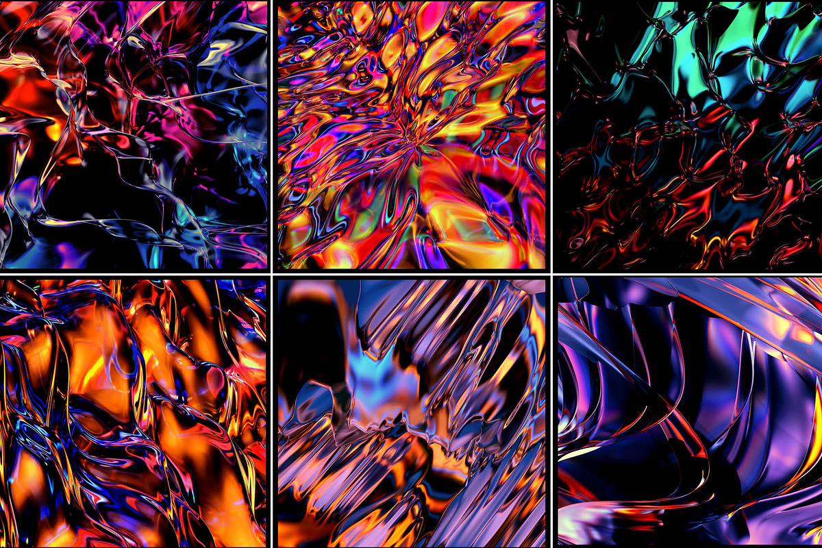 Glisten: Reflective 3D Textures, a Texture Graphic by Chroma Supply (Photo 14 of 16)