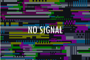 TV glitch. no signal tv screen, a Technology Illustration by Onyx