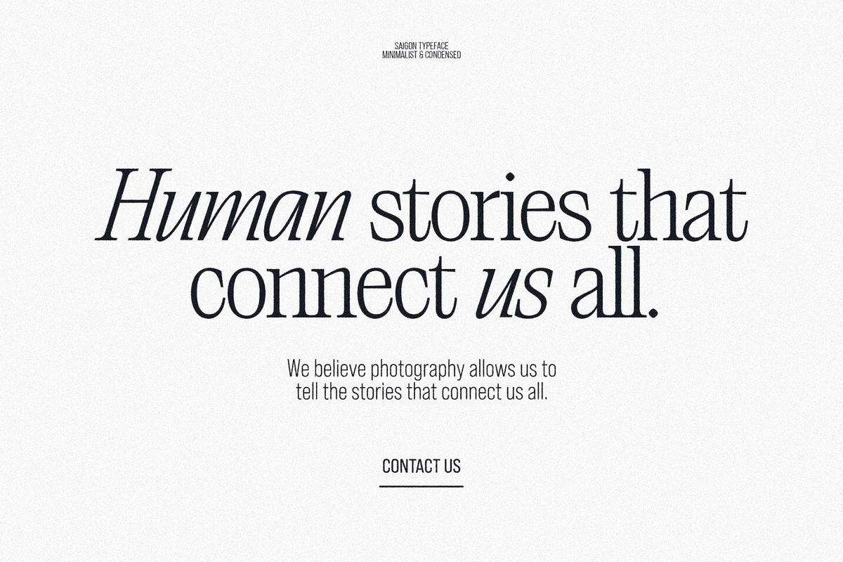 Saigon - Editorial Serif Typeface, a Serif Font by The Paper Town (Photo 5 of 16)