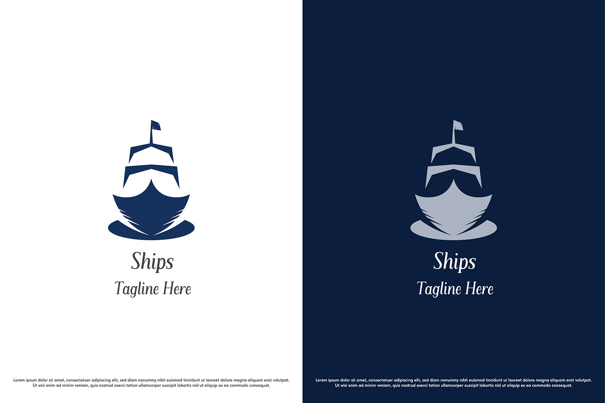 Sailing Ship Logo Design Template, a Branding & Logo Template by Morvana Crew (Photo 2 of 2)