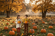 28 Autumn Harvest Digital Backdrops, a Background Graphic by 3Motional (Thumbnail 13 of 18)