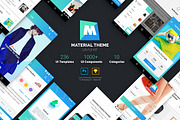 Material Theme UX/UI Kit, an UI Kit Template by App for Mobile & Website (Thumbnail 1 of 9)