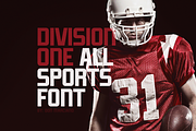 Division One, a Sans Serif Font by DonMarciano (Thumbnail 1 of 5)