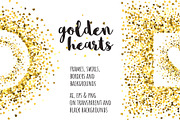 Golden hearts collection, a Pattern Graphic by ekmelica (Thumbnail 1 of 12)
