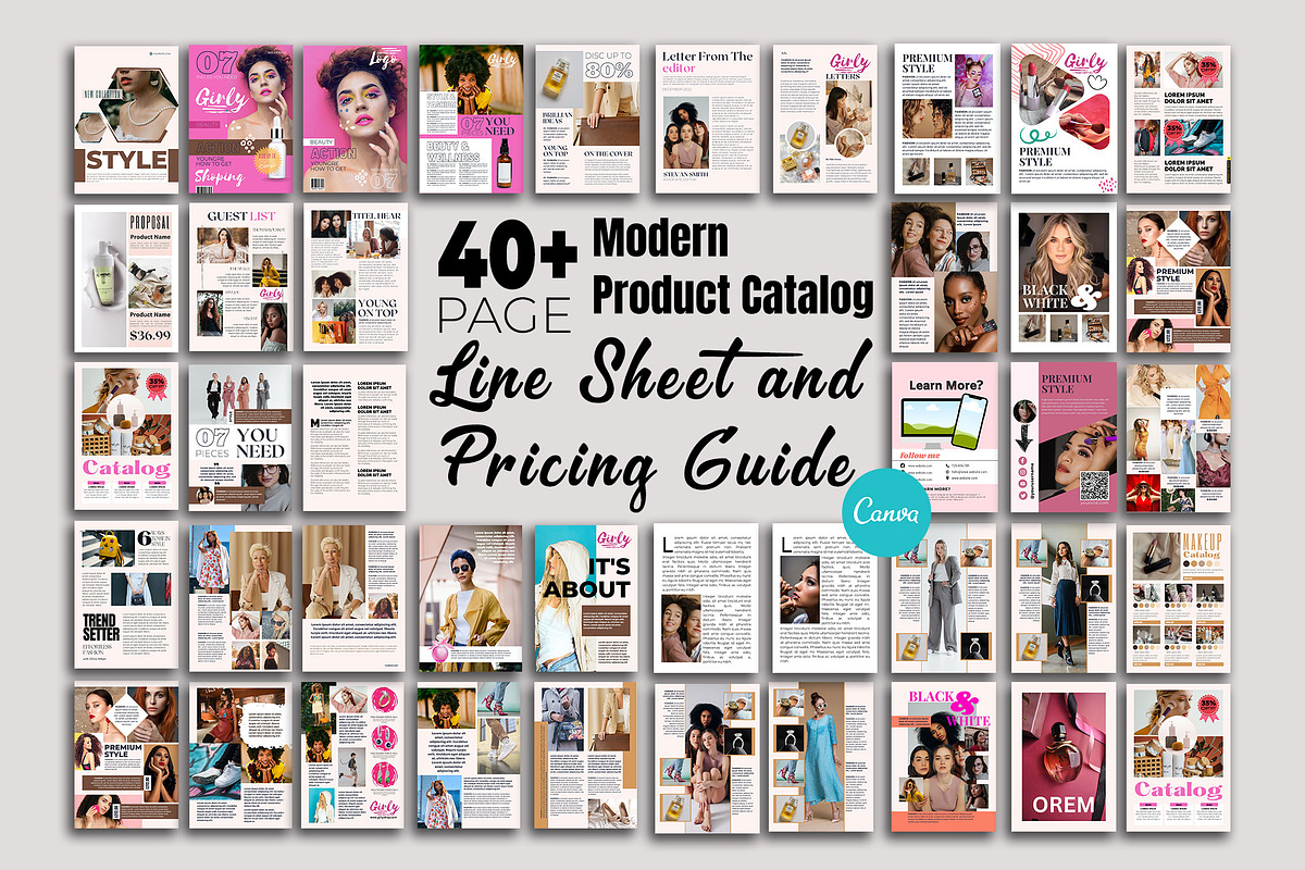 Modern Product Catalog & Line Sheet, a Magazine Template by iloveTemplate