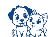 Adorable Pets Vector Graphics, a Person Illustration by CarWrap design (Thumbnail 3 of 4)