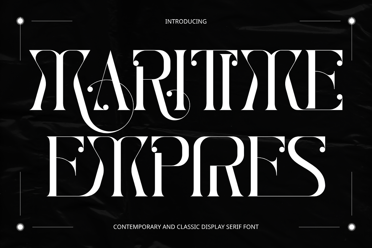 MARITIME EMPIRES - ELEGANT SERIF, a Serif Font by 177Studio (Photo 1 of 8)