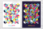 Isometric Cubes Poster, a Flyer Template by Black Cat Studio (Thumbnail 3 of 4)
