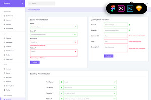 Forms Widgets Dashboard UI Kit