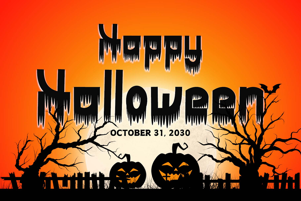 Halloween Damage, a Handwritten Font by Yoga Letter (Photo 3 of 6)