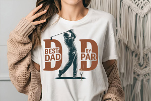 Best Dad By Par, an Object Graphic by DollarSmart