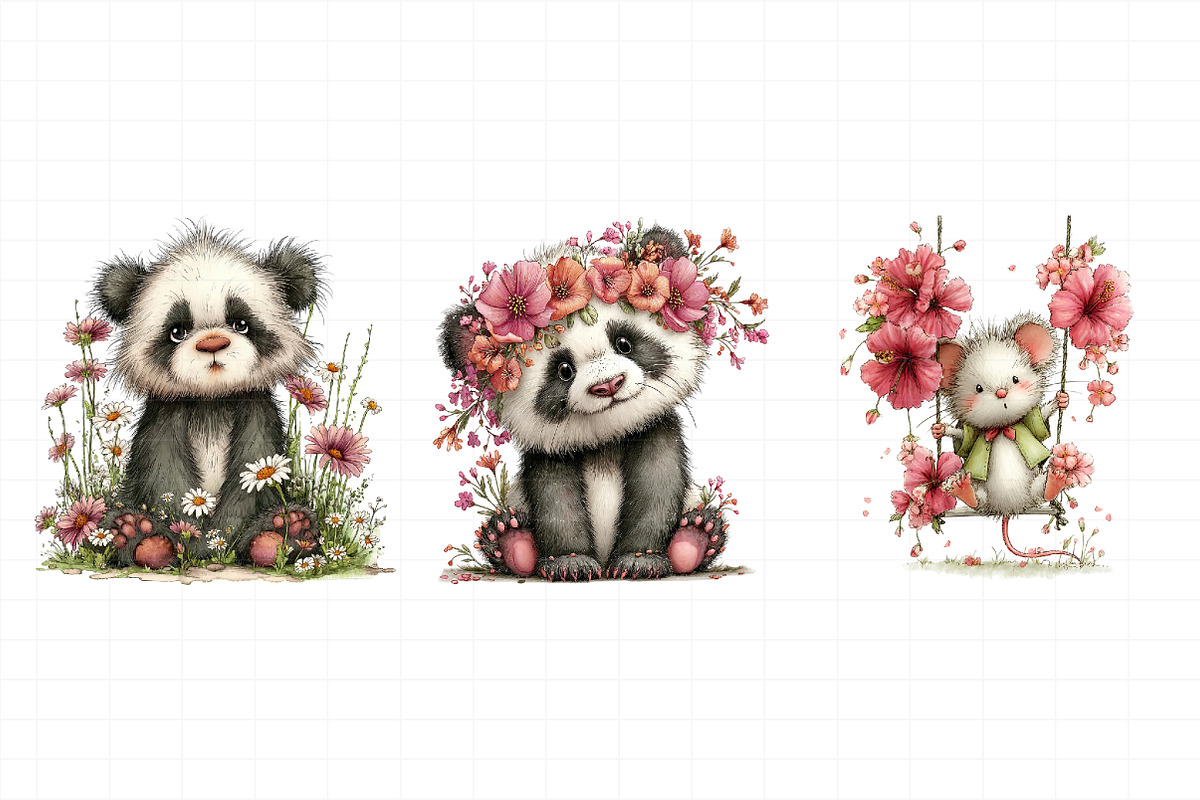 Whimsical Spring Animal Clipart, an Illustration by Daily.Designs (Photo 3 of 8)