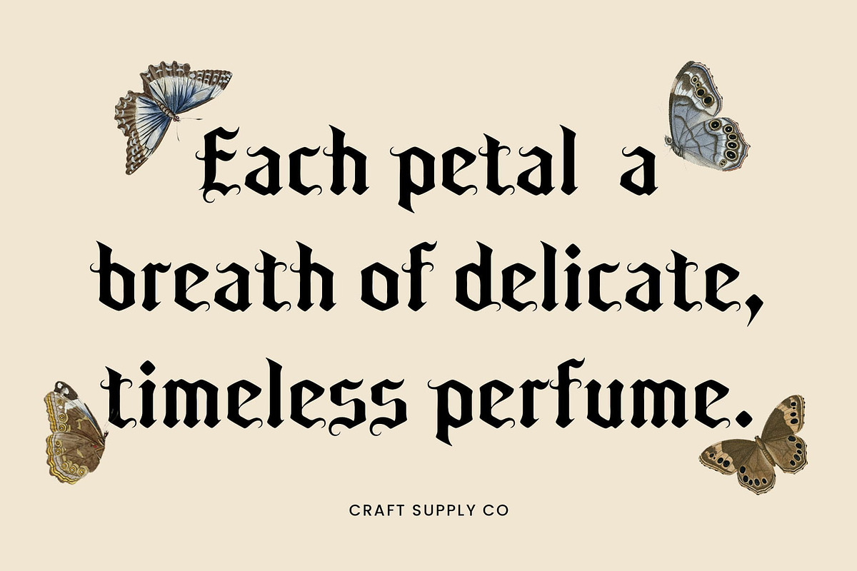 CS Artemio Drawn, a Blackletter Font by Craft Supply Co. (Photo 7 of 8)
