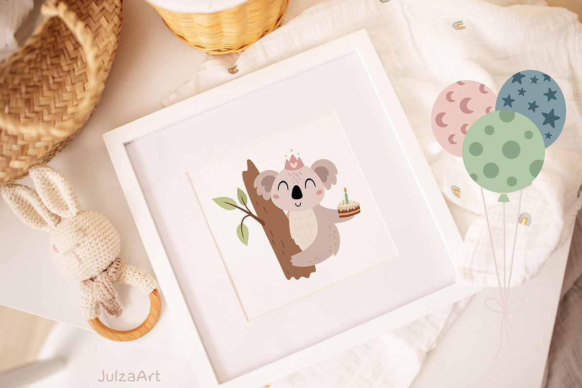 Safari birthday clipart, an Animal Illustration by JulzaArt (Photo 4 of 6)