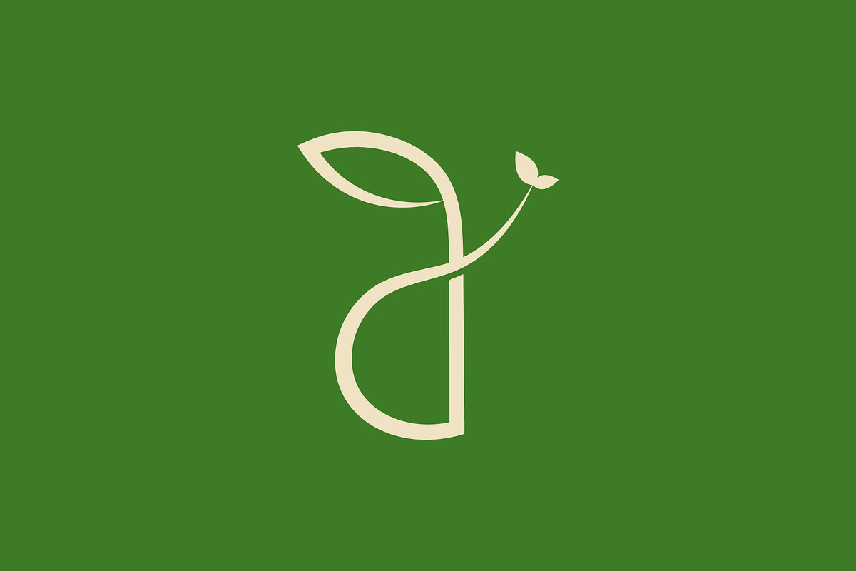 letter d leaf logo, a Branding & Logo Template by Salman Shop (Photo 2 of 4)