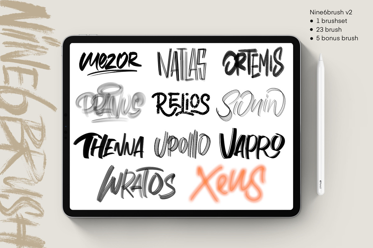 SALE Nine6brush v2 Procreate, a Brush Add-On by D&K Project (Photo 7 of 8)