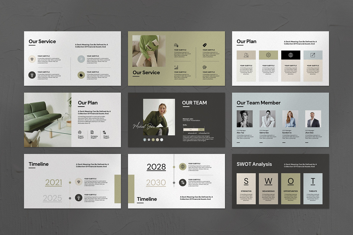 Pitch Deck Presentation Template preview 5