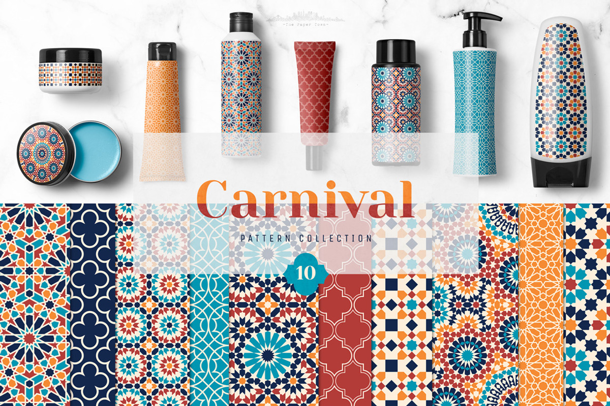Moroccan Mosaic Seamless Patterns, a Pattern Graphic by The Paper Town (Photo 4 of 7)