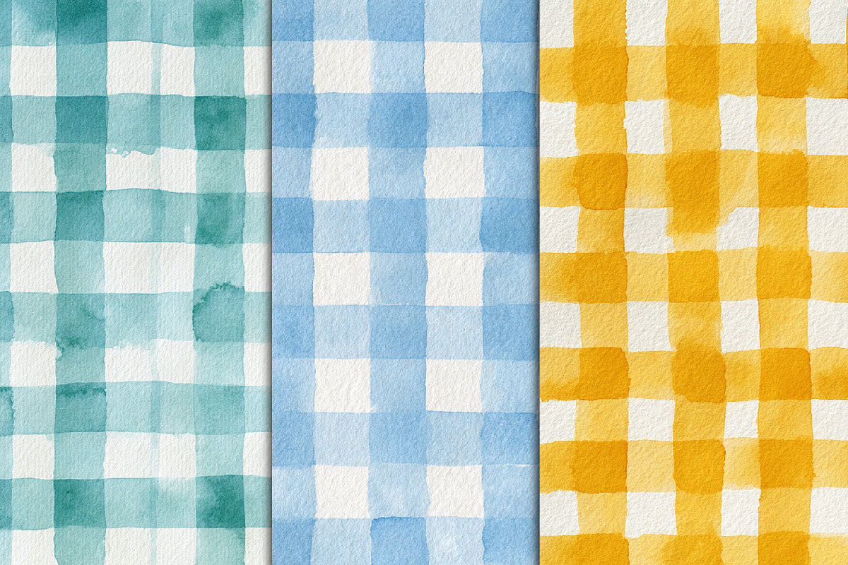 Blue Gingham Pattern, a Pattern Graphic by Black Bird Studio (Photo 6 of 6)