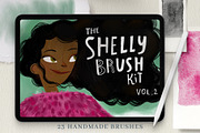 Procreate Brushes Watercolor Pencil, a Brush Add-On by Shelly Laslo Illustration (Thumbnail 1 of 5)