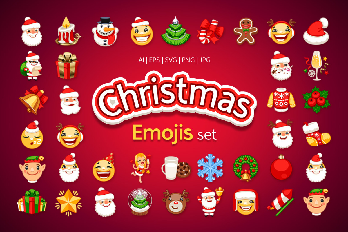 Christmas Emojis Set, an Emoji Icon by Voysla's Shop (Photo 1 of 8)