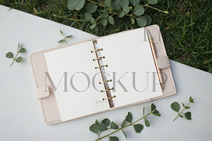 Planner Pages Mockups, a Product Mockup by TatiMockup