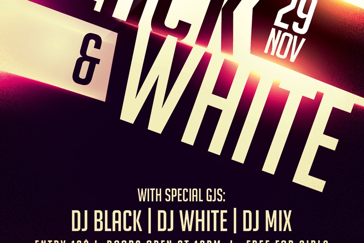 Black and White 1, a Flyer Template by What a Story (Photo 2 of 5)