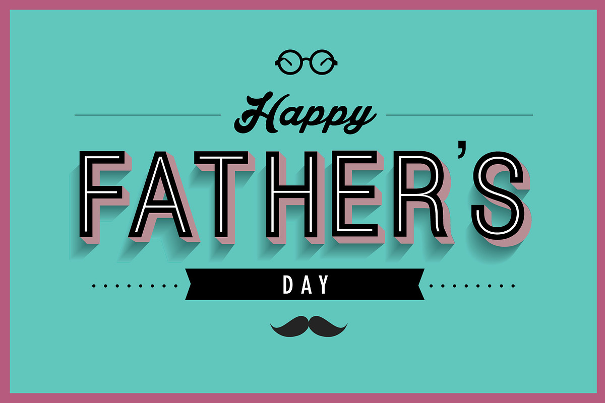 father's day greeting card template, an Illustration by lyeyee