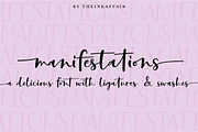 Manifestations Script Font, a Script Font by theinkaffair (Thumbnail 1 of 11)