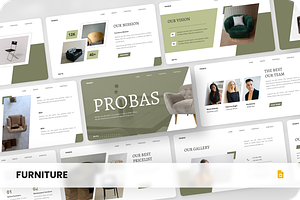 Furniture presentation Google Slide, a Presentation Template by SquidPixey