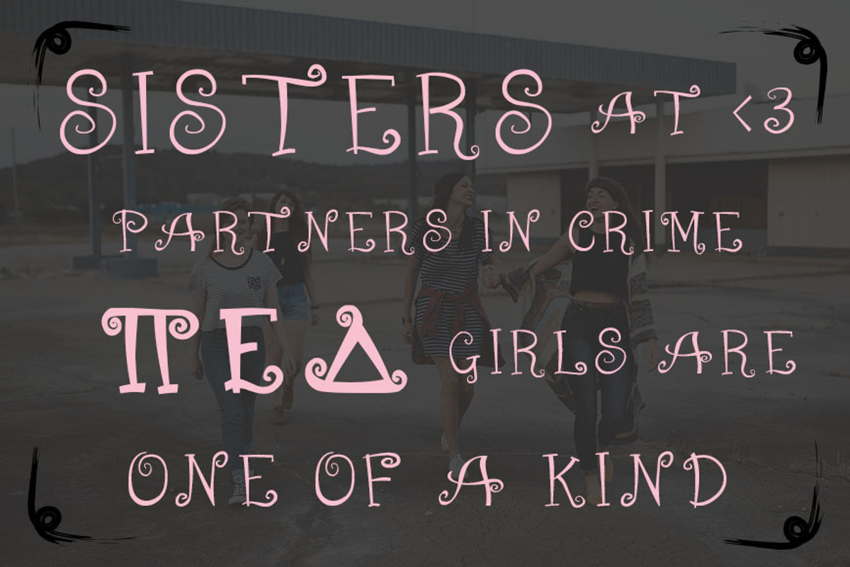 Kurlz Greek Font preview 3