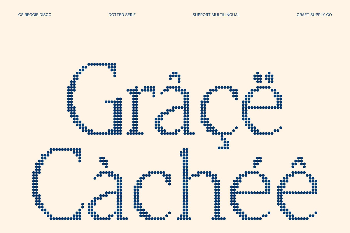CS Reggie Disco, a Serif Font by Craft Supply Co. (Photo 7 of 8)