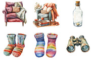 Watercolor Lighthouse Keeper, an Illustration by Designking (Thumbnail 2 of 5)