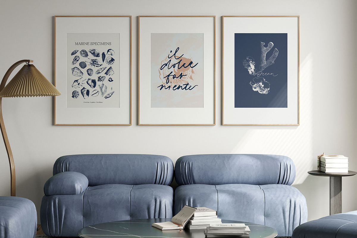Seashells vector illustrations frame, an Object Graphic by Yuliya Derbisheva (Photo 6 of 13)