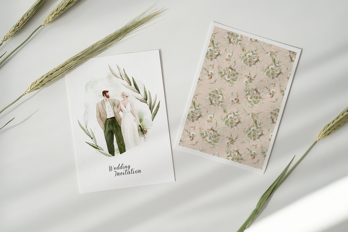 Lelia's Wedding Watercolor Set, an Illustration by Bibela (Photo 9 of 12)