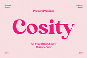 Cosity - Display Serif Font, a Serif Font by Koplexs Studio (Thumbnail 1 of 10)